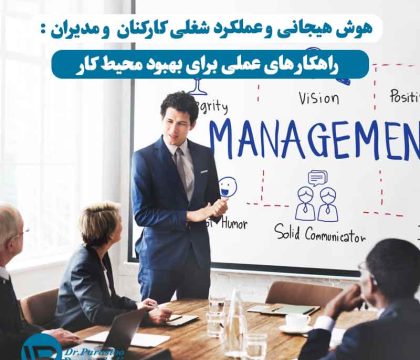 هوش هیجانی و عملکرد شغلی کارکنان و مدیران – مردی در حال تدریس مهارت‌های شغلی و مدیریتی