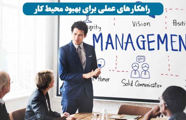 هوش هیجانی و عملکرد شغلی کارکنان و مدیران – مردی در حال تدریس مهارت‌های شغلی و مدیریتی
